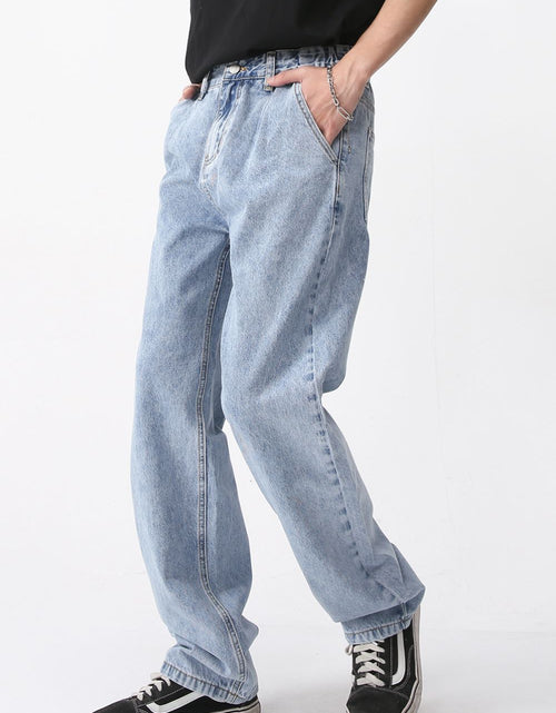 Load image into Gallery viewer, Mid Rise Baggy Jeans with Pockets
