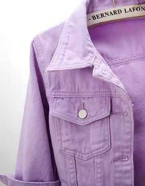 Load image into Gallery viewer, Full Size Cropped  Denim Jacket Plus Size
