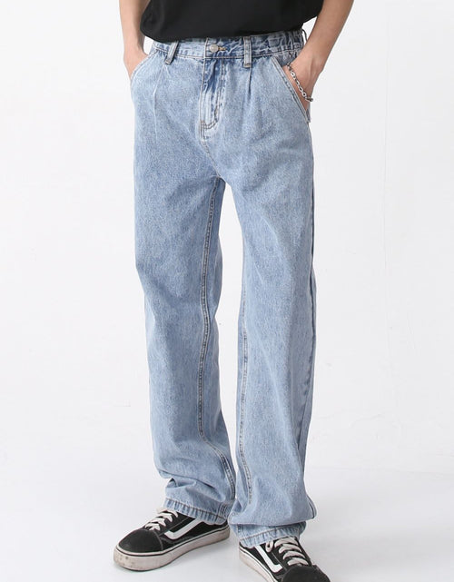Load image into Gallery viewer, Mid Rise Baggy Jeans with Pockets
