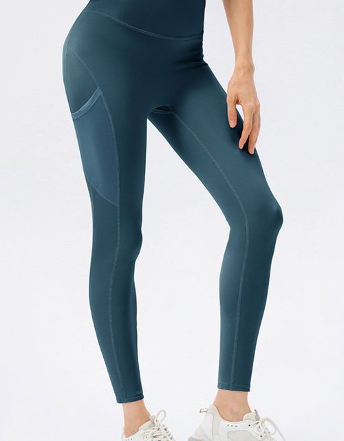 Load image into Gallery viewer, High Waist Slim Fit Long Sports Pants
