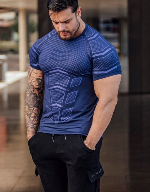 Load image into Gallery viewer, Men's Plus Size Round Neck Short Sleeve T-Shirt
