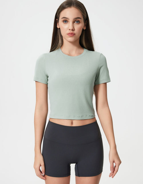Load image into Gallery viewer, Millennia Round Neck Short Sleeve Active T-Shirt
