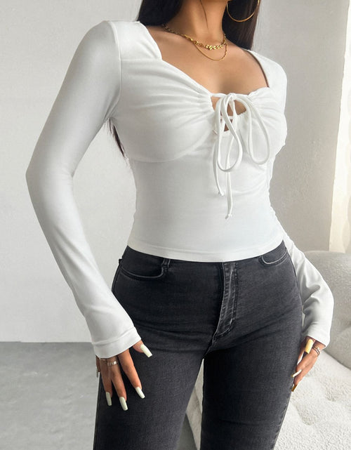 Load image into Gallery viewer, Devine Tied Long Sleeve T-Shirt
