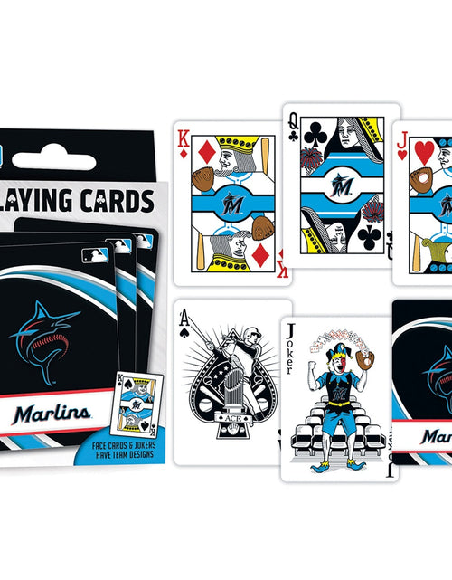 Load image into Gallery viewer, Miami Marlins Playing Cards - 54 Card Deck by MasterPieces Puzzle Company INC
