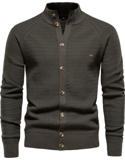 Load image into Gallery viewer, Men's Button Down Long Sleeve Cardigan

