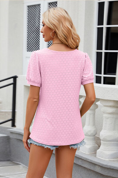 Load image into Gallery viewer, Eyelet Short Sleeve T-Shirt
