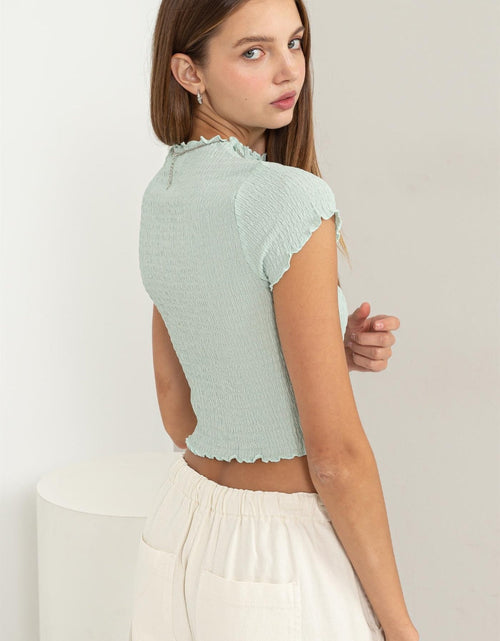 Load image into Gallery viewer, HYFVE Lettuce Hem Crop Top
