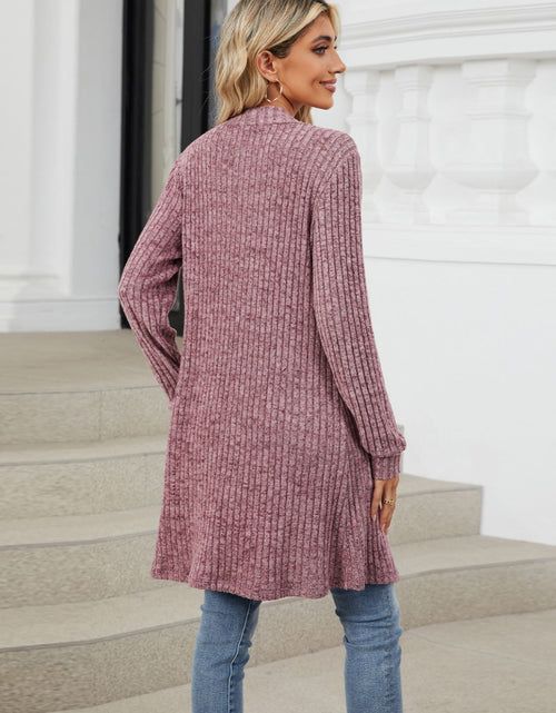 Load image into Gallery viewer, Open Front Long Sleeve Cardigan
