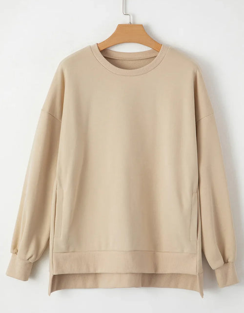 Load image into Gallery viewer, Round Neck Long Sleeve Sweatshirt
