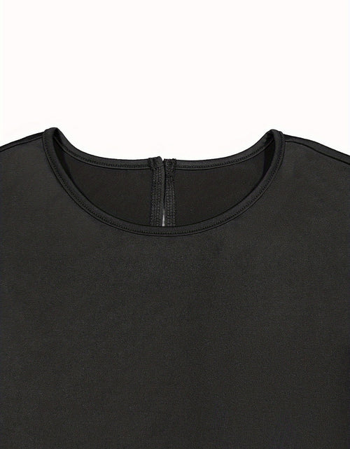 Load image into Gallery viewer, Round Neck Short Sleeve Midi Dress
