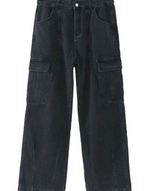 Load image into Gallery viewer, Men's Straight Cargo Jeans
