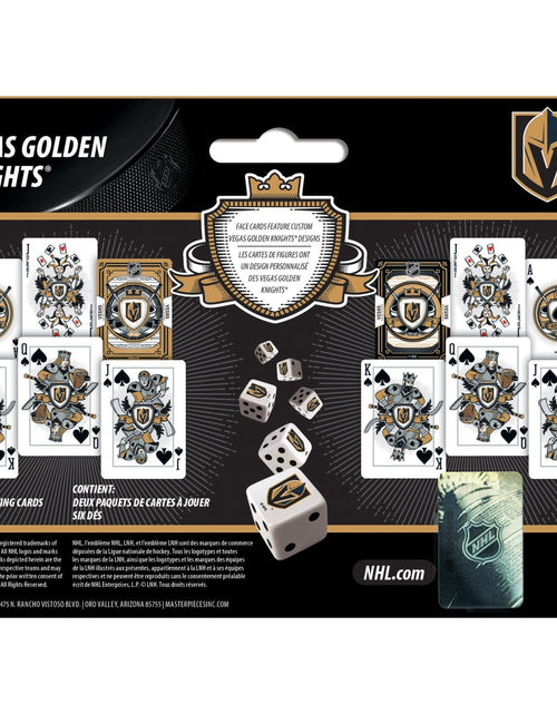 Load image into Gallery viewer, Las Vegas Golden Knights - 2-Pack Playing Cards &amp; Dice Set by MasterPieces Puzzle Company INC
