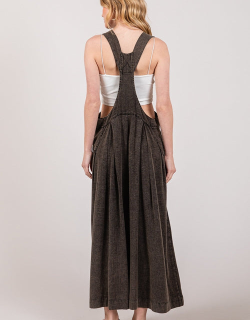 Load image into Gallery viewer, SAGE + FIG Full Size Wide Strap Wide Leg Overalls
