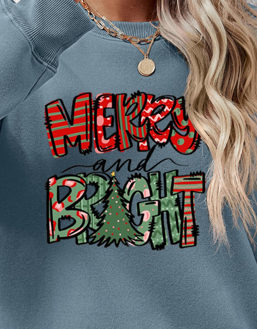 Load image into Gallery viewer, MERRY AND BRIGHT Long Sleeve Sweatshirt
