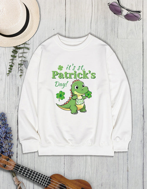 Load image into Gallery viewer, IT'S ST. PATRICK'S DAY Graphic Round Neck Sweatshirt
