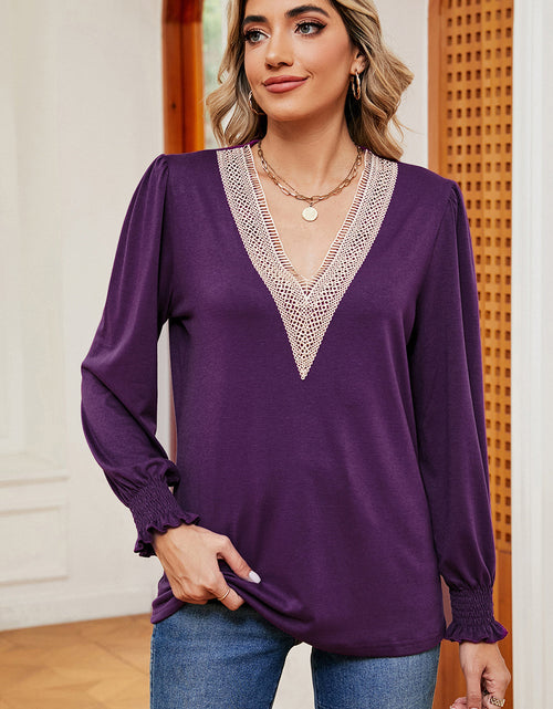 Load image into Gallery viewer, V-Neck Long Sleeve T-Shirt
