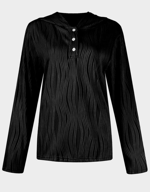 Load image into Gallery viewer, Textured Long Sleeve Hoodie
