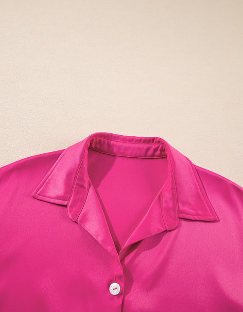 Load image into Gallery viewer, Buttoned Collared Neck Mini Shirt Dress
