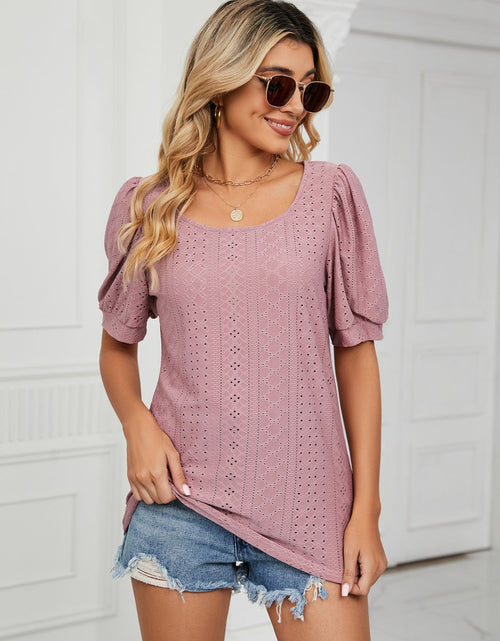 Load image into Gallery viewer, Ruched Notched Long Sleeve T-Shirt
