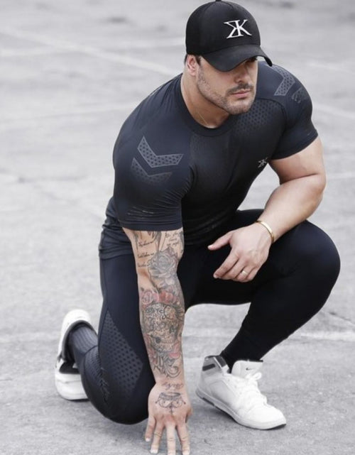 Load image into Gallery viewer, Men's Plus Size Round Neck Short Sleeve T-Shirt
