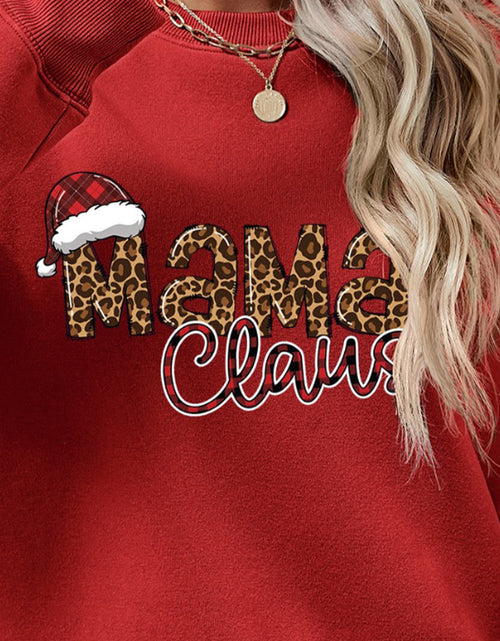Load image into Gallery viewer, Round Neck Letter Graphic Long Sleeve Sweatshirt
