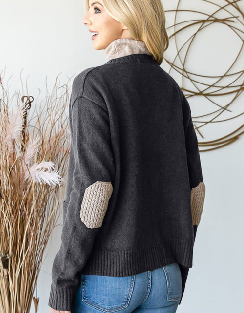 Load image into Gallery viewer, Heimish Full Size Long Sleeve V Neck Button Down Cardigan
