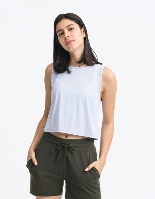 Load image into Gallery viewer, Millennia Round Neck Cropped Active Tank
