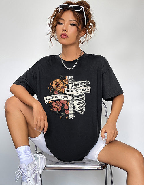 Load image into Gallery viewer, Round Neck Short Sleeve Graphic T-Shirt
