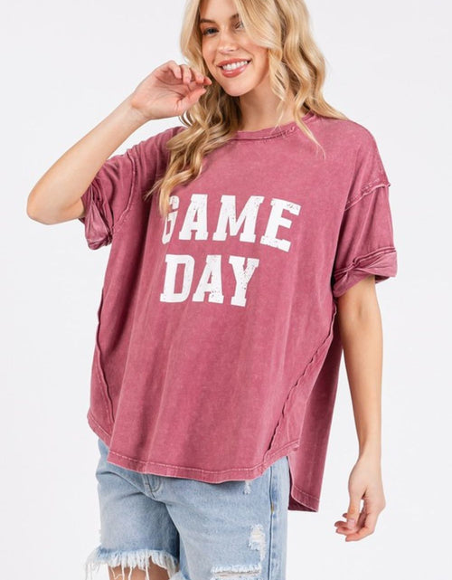 Load image into Gallery viewer, Mittoshop GAME DAY Round Neck Short Sleeve T-Shirt
