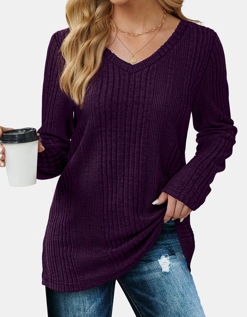 Load image into Gallery viewer, V-Neck Long Sleeve T-Shirt
