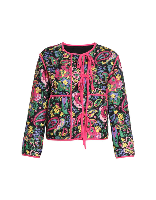 Load image into Gallery viewer, Tied Printed Long Sleeve Jacket
