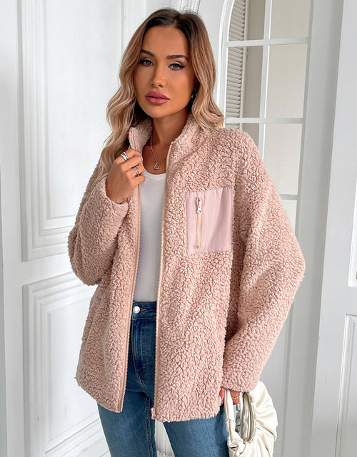 Load image into Gallery viewer, Ivy Lane Zip Up Long Sleeve Fuzzy Jacket
