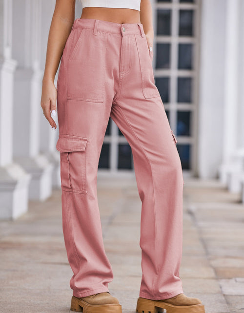 Load image into Gallery viewer, Straight Denim Cargo Pants
