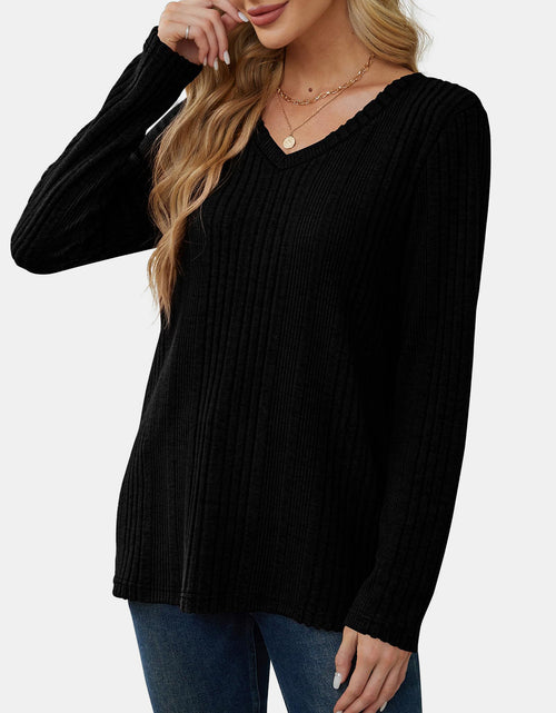 Load image into Gallery viewer, V-Neck Long Sleeve T-Shirt
