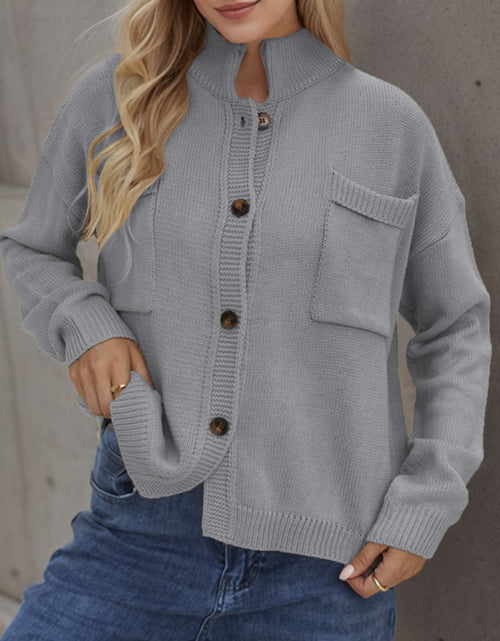 Load image into Gallery viewer, Button Up Long Sleeve Cardigan
