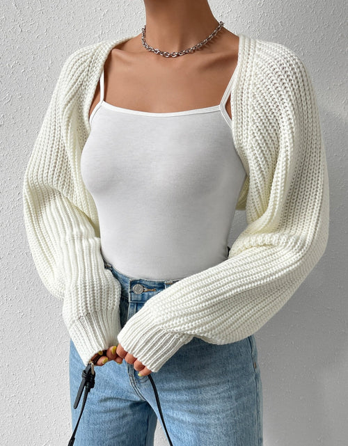 Load image into Gallery viewer, Honey Open Front Long Sleeve Cropped Cardigan
