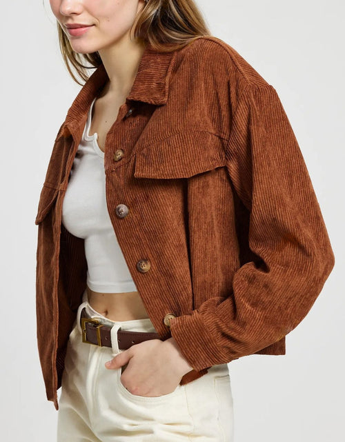 Load image into Gallery viewer, Button Up Long Sleeve Jacket
