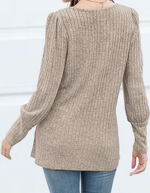 Load image into Gallery viewer, Decorative Button Square Neck Top
