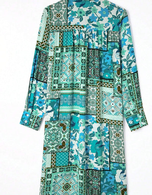 Load image into Gallery viewer, Printed Button Up Long Sleeve Cardigan
