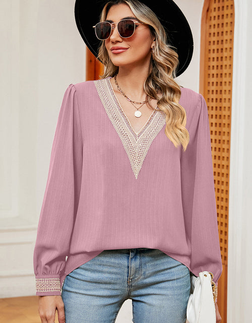Load image into Gallery viewer, V-Neck Long Sleeve T-Shirt
