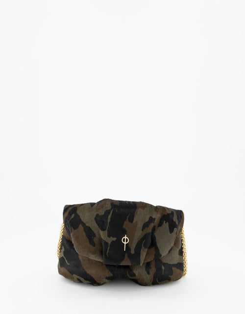 Load image into Gallery viewer, Baby Calf Mini Leda Handbag Soldier by Ladiesse
