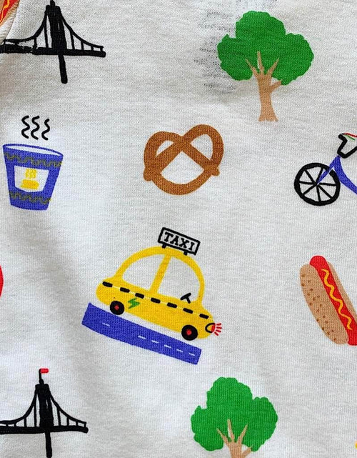 Load image into Gallery viewer, Organic Baby Romper Onesie - New York City All Over Print by Estella
