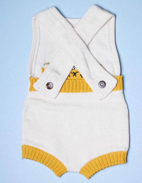 Load image into Gallery viewer, Organic Baby Romper, Sleeveless Knit - Taxi by Estella
