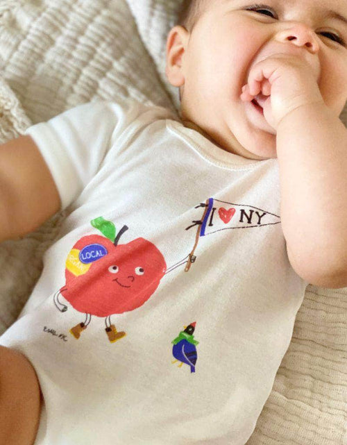 Load image into Gallery viewer, "I Love NY" Baby Gift Set-Rattles, Onesie, Pacifier Clip, and Baby Book by Estella
