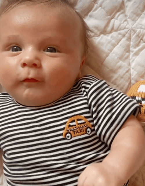 Load image into Gallery viewer, Taxi Embroidery Organic Cotton Baby Bodysuit by Estella
