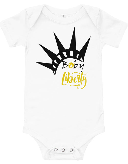 Load image into Gallery viewer, Baby Liberty Baby short sleeve one piece by Proud Libertarian
