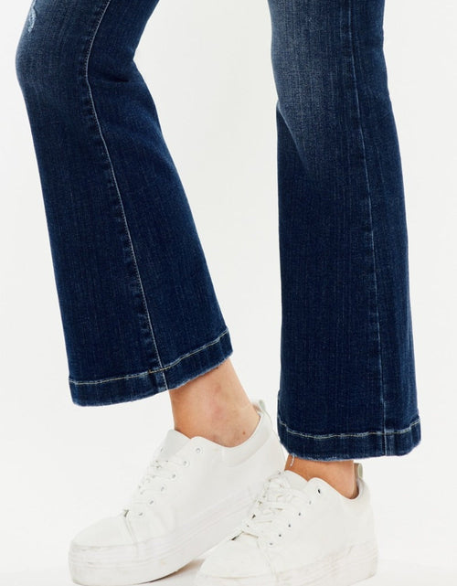 Load image into Gallery viewer, Kancan Mid Rise Button Fly Flare Jeans
