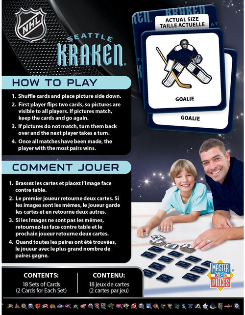 Load image into Gallery viewer, Seattle Kraken Matching Game by MasterPieces Puzzle Company INC
