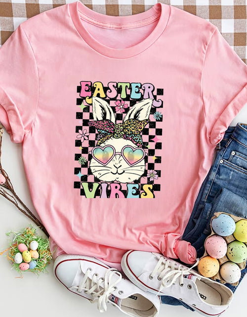 Load image into Gallery viewer, EASTER VIBES Round Neck Short Sleeve T-Shirt
