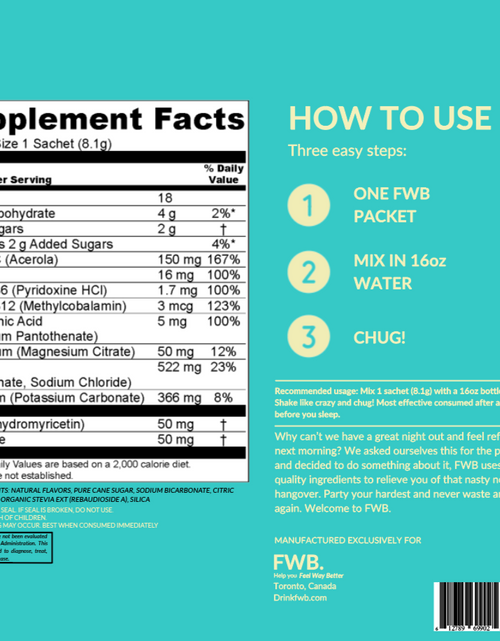 Load image into Gallery viewer, Yuzu Hangover Recovery Mix (16 Servings) by Feel Way Better
